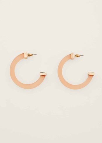 Phase Eight Clear Hoop Jewellery Pink Australia | NB3782596